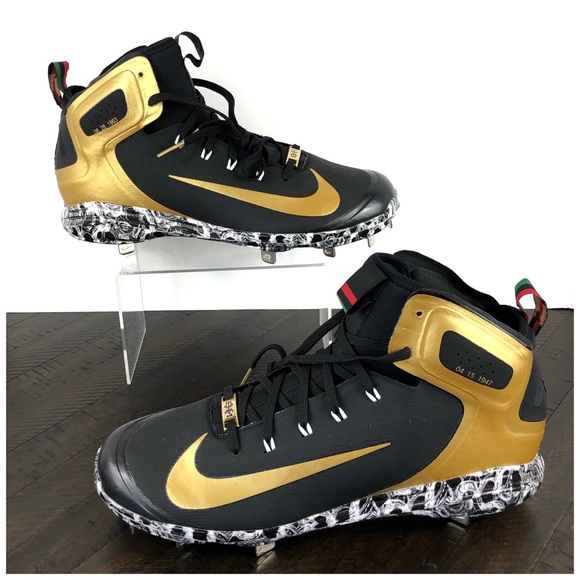 black yellow baseball cleats